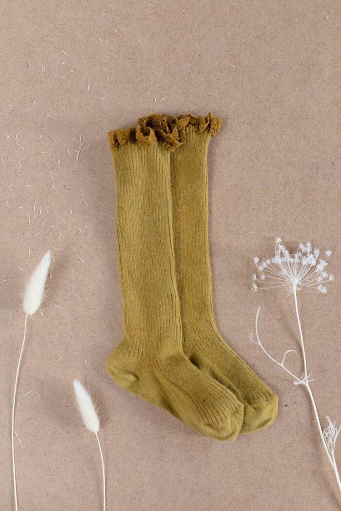 SOCKS AMIRA DARK SAFRAN - Image 1
