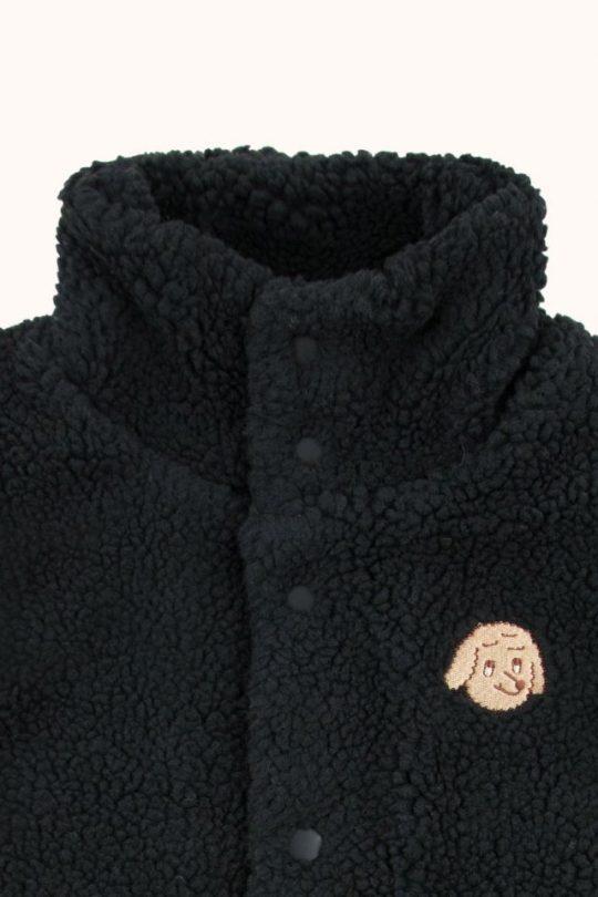 TINY DOG SHERPA CHAPKA BLACK