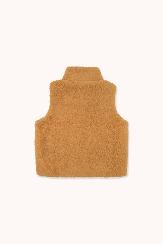 TINY DOG SHERPA VEST CAMEL