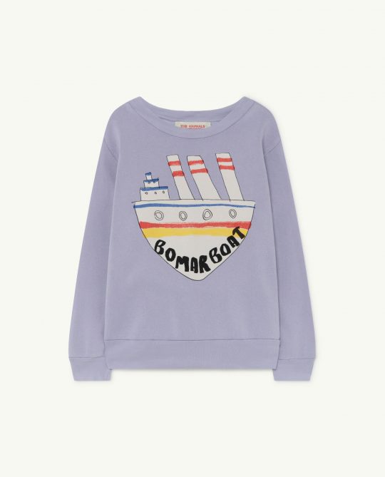 BEAR KIDS+ SWEATSHIRT SOFT PURPLE BOAT
