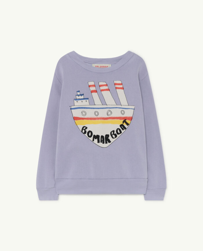 BEAR KIDS+ SWEATSHIRT SOFT PURPLE BOAT - Image 1