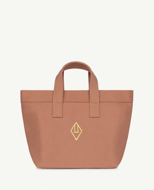 LUNCH BAG SOFT BROWN LOGO