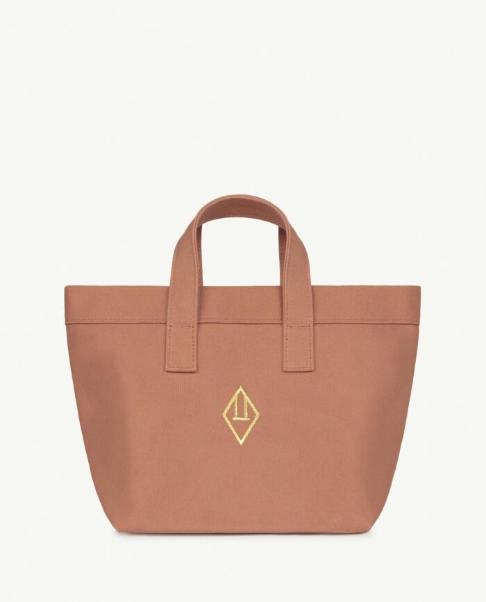 LUNCH BAG SOFT BROWN LOGO - Image 1
