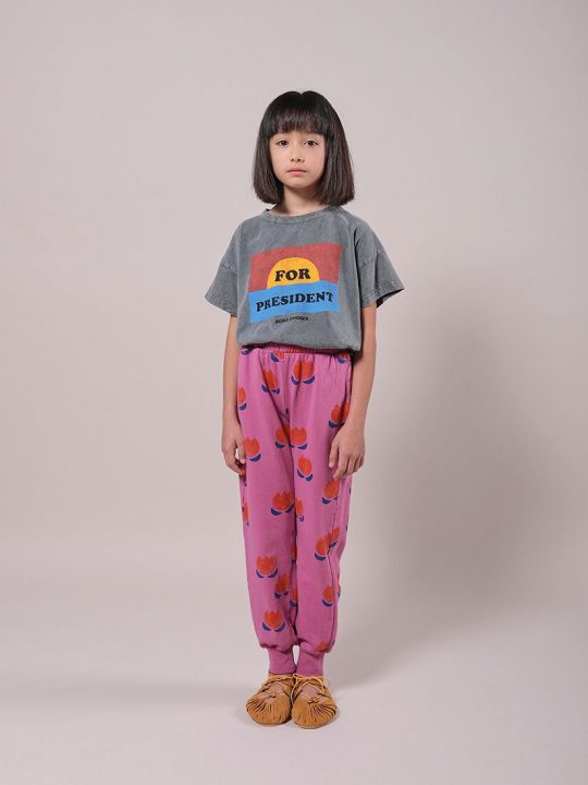 CHOCOLATE FLOWER ALL OVER JOGGING PANTS