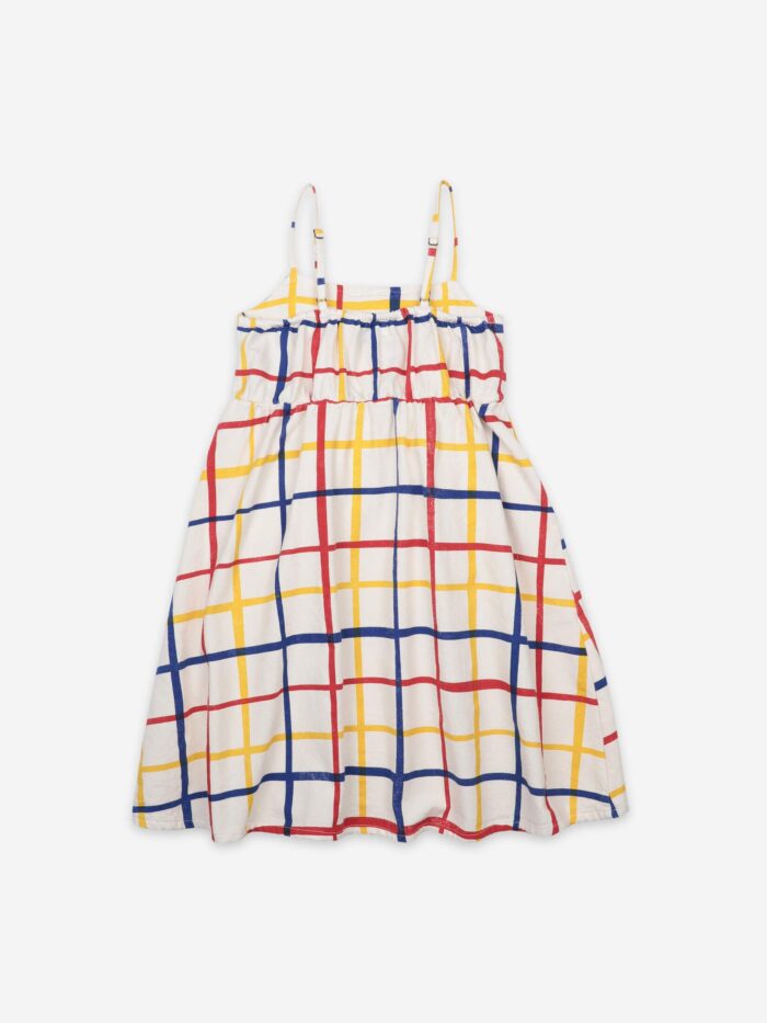 MULTICOLOR CHECKERED WOVEN DRESS - Image 4