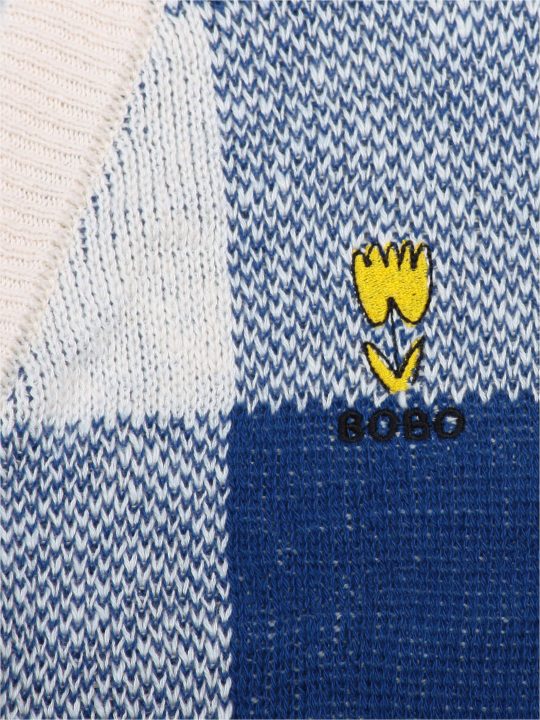 VICHY JAQUARD CARDIGAN