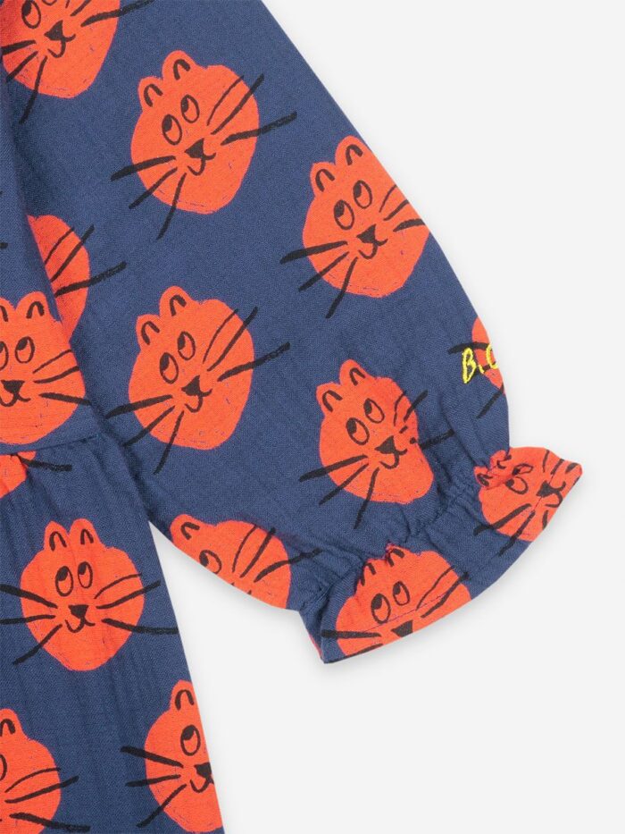 CAT ALL OVER LONG SLEEVE DRESS - Image 2