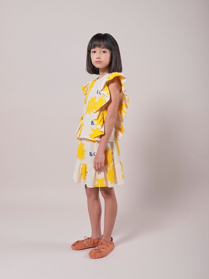 SPARKLE ALL OVER RUFFLE WOVEN TOP - Image 5