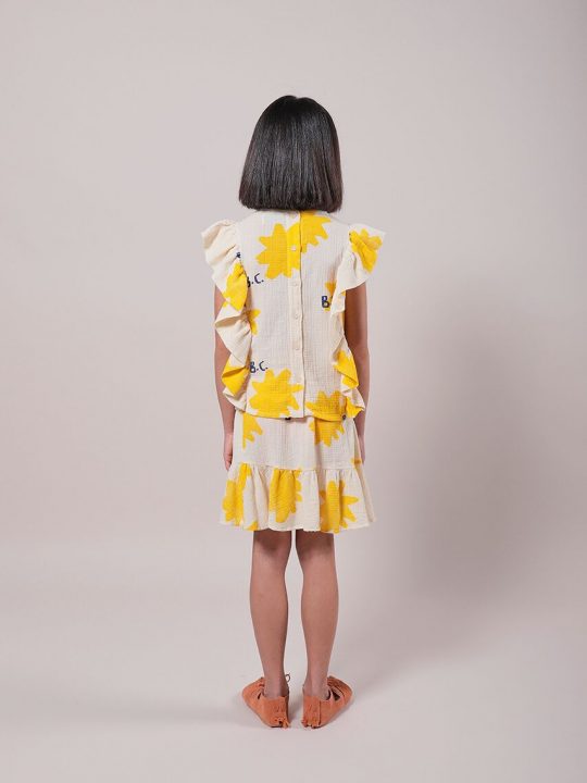SPARKLE ALL OVER RUFFLE WOVEN TOP