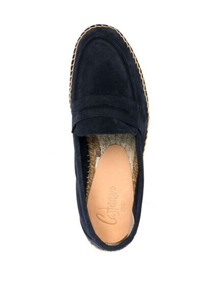 NICOLAS AZUL MARINO LEATHER ESPADRILLE