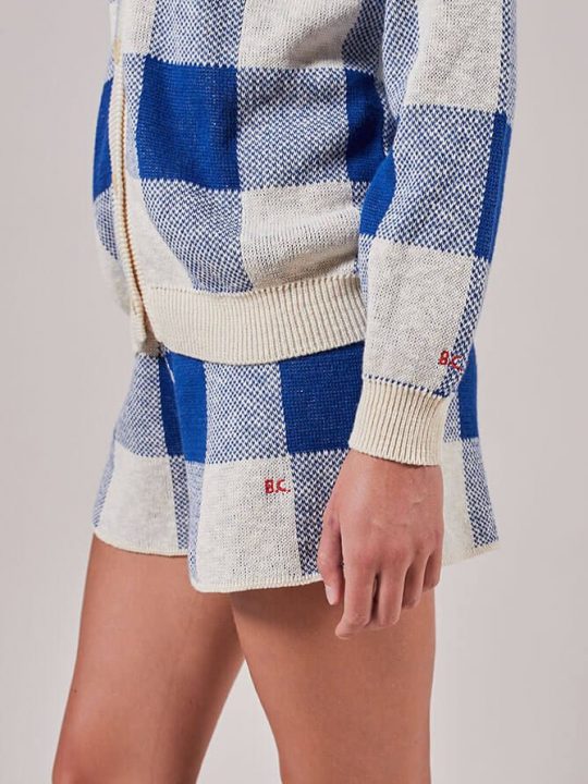 GINGHAM KNITTED SHORT