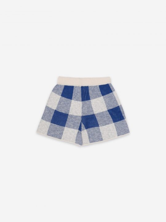 GINGHAM KNITTED SHORT