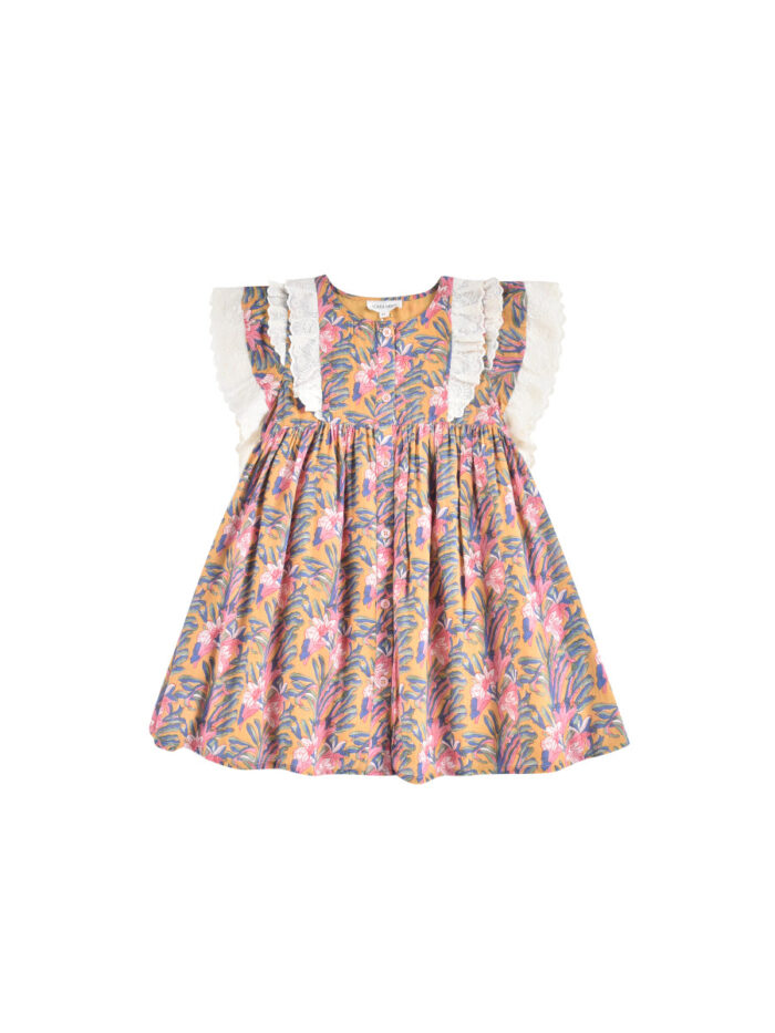 ELISABETH DRESS HONEY FLOWER - Image 1