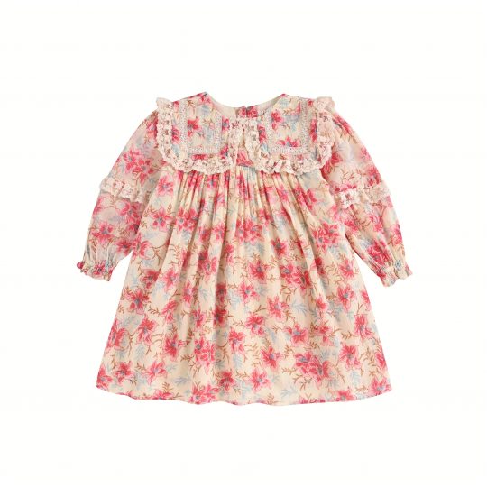 ARINOLA DRESS RASPBERRY FLOWERS
