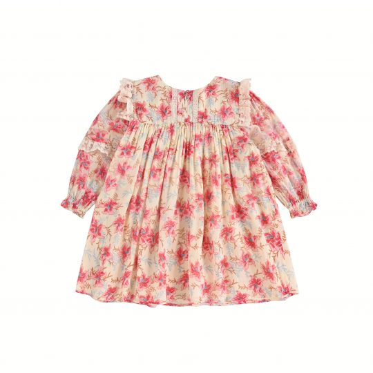 ARINOLA DRESS RASPBERRY FLOWERS