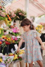 SILOE DRESS WATER FLOWERS