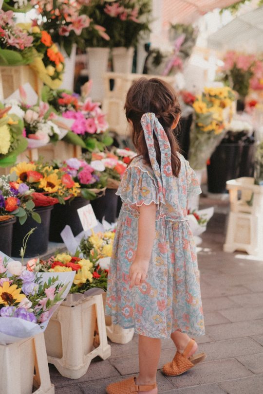 SILOE DRESS WATER FLOWERS