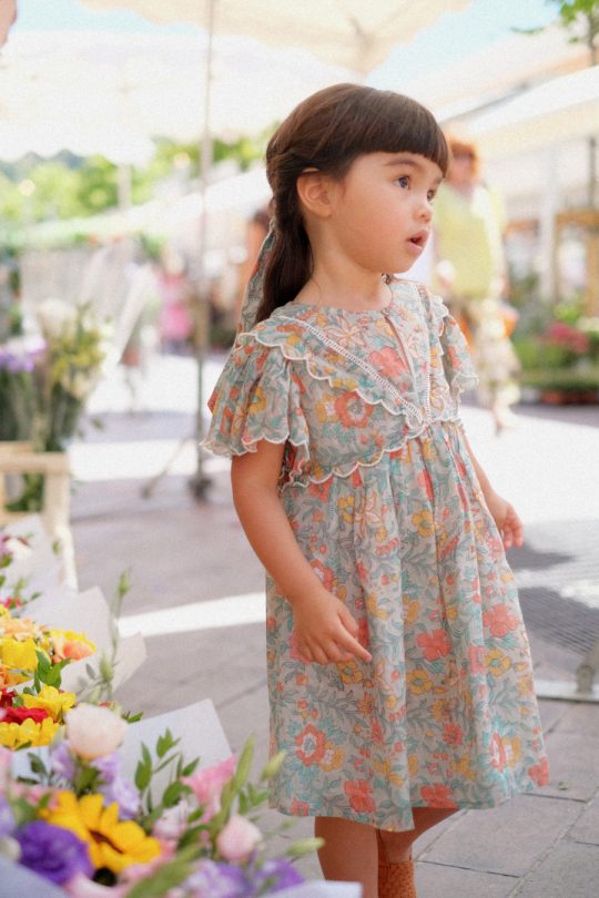SILOE DRESS WATER FLOWERS