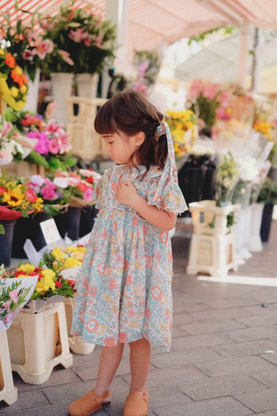 SILOE DRESS WATER FLOWERS
