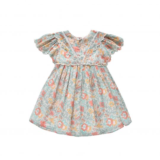 SILOE DRESS WATER FLOWERS