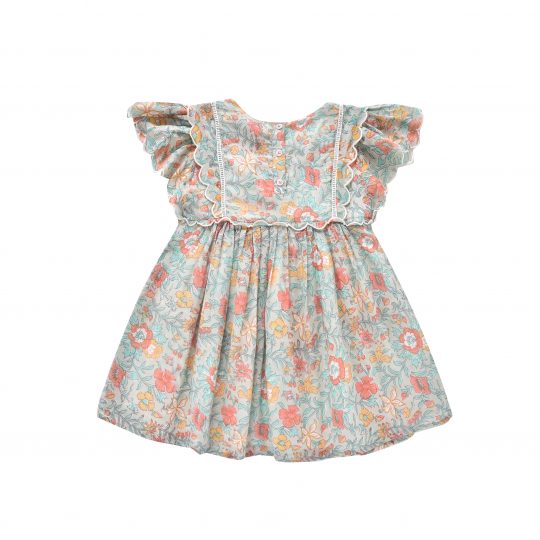SILOE DRESS WATER FLOWERS
