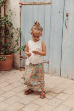 ANNETA SKIRT WATER FLOWERS