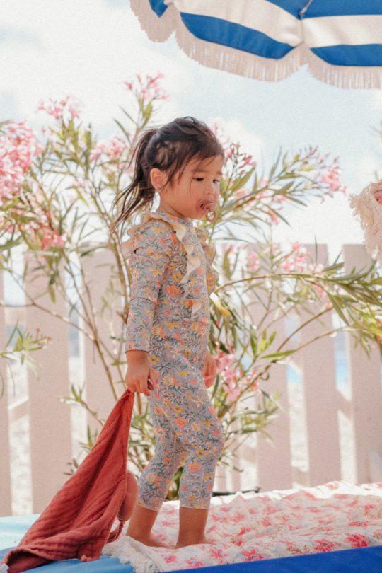 LINETTE BATHING JUMPSUITS WATER FLOWERS