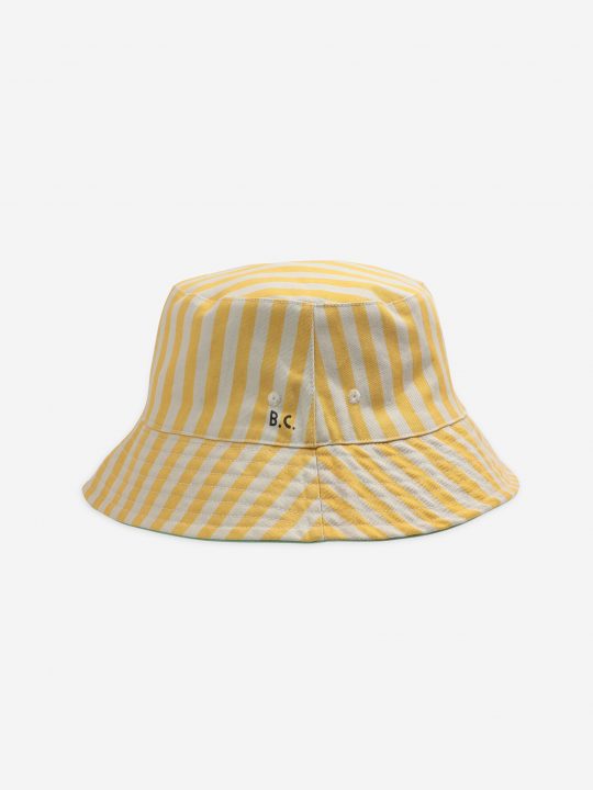 WOMEN STRIPED REVERSIBLE FISHERMAN CAP