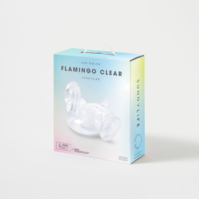 LUXE RIDE-ON FLAMINGO CLEAR - Image 4