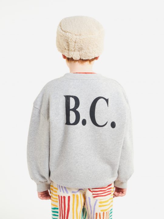 CAT O'CLOCK GREY MELANGE SWEATSHIRT