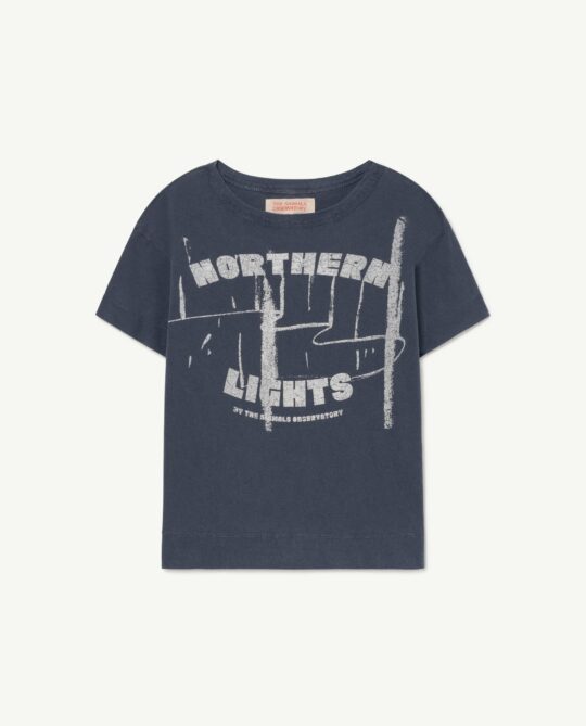 ROOSTER KIDS+ T-SHIRT DEEP BLUE NORTHERN LIGHTS