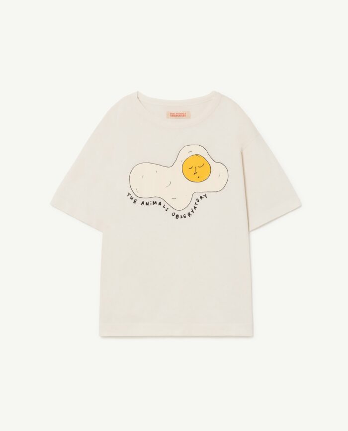 ROOSTER OVERSIZE KIDS+ T-SHIRT WHITE EGG - Image 1