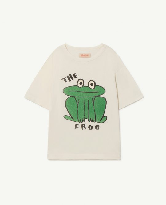 ROOSTER OVERSIZE KIDS+ T-SHIRT WHITE FROG