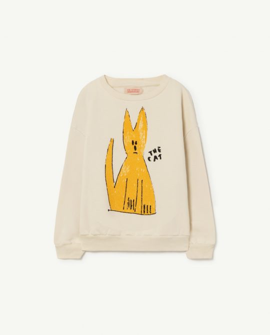 BEAR KIDS+ SWEATSHIRT WHITE CAT