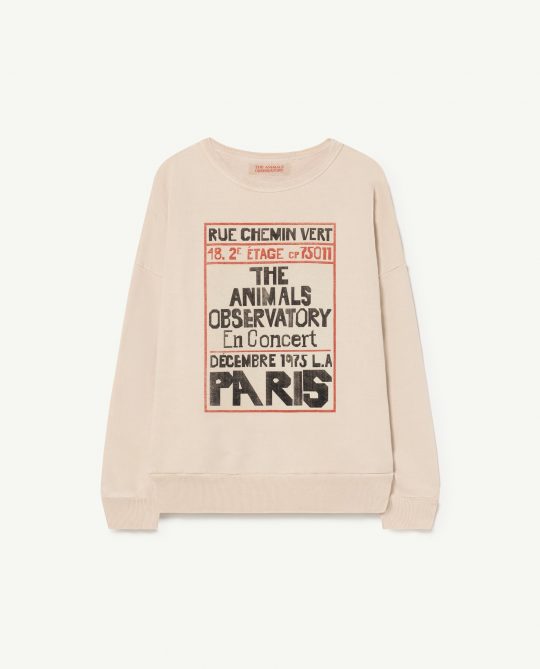 BIG BEAR KIDS+ SWEATSHIRT PINK CONCERT POSTER