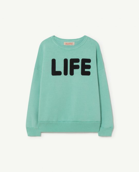 BIG BEAR KIDS+ SWEATSHIRT TURQUOISE LIFE