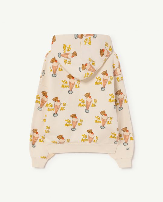 BEAVER KIDS SWEATSHIRT WHITE ICE CREAM