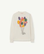 DOG KIDS T-SHIRT WHITE BALLOONS