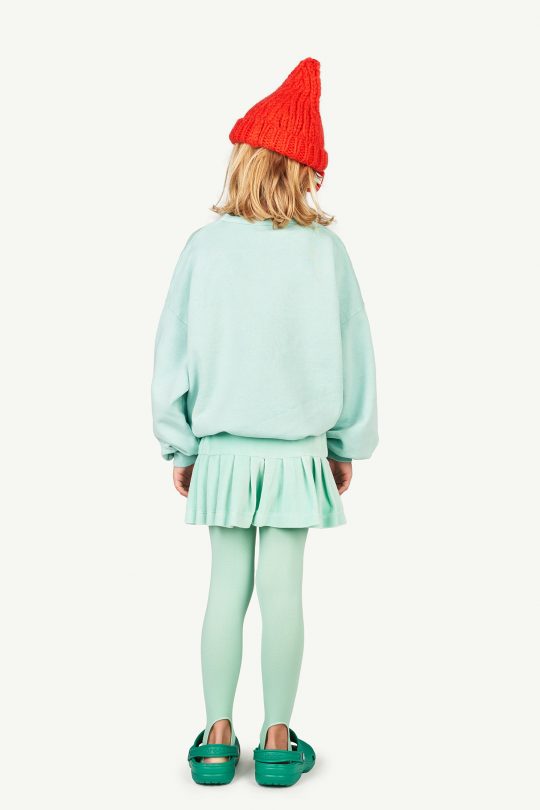 VELVET BIRD KIDS SKIRT TURQUOISE LOGO