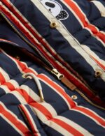PANDA HOODED PUFFER JACKET NAVY - Image 4
