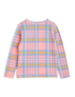 CHECK AOP LS TEE PINK - Image 2