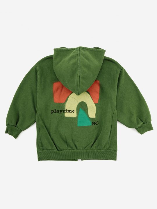 BOBO WHITE HOODED SWEATSHIRT