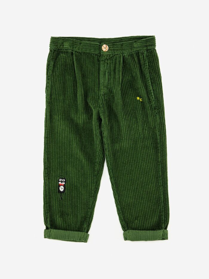 CAT O'CLOCK EMBROIDERY BAGGY TROUSERS - Image 1