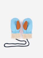 BABY COLOR BLOCK PADDED GLOVES - Image 2