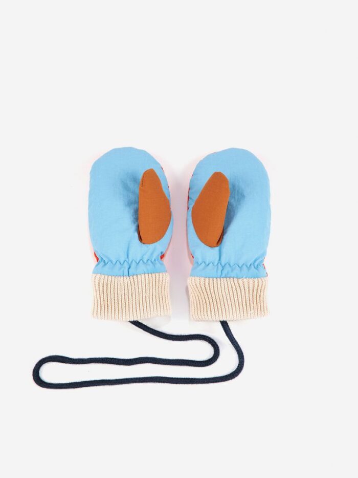 BABY COLOR BLOCK PADDED GLOVES - Image 2