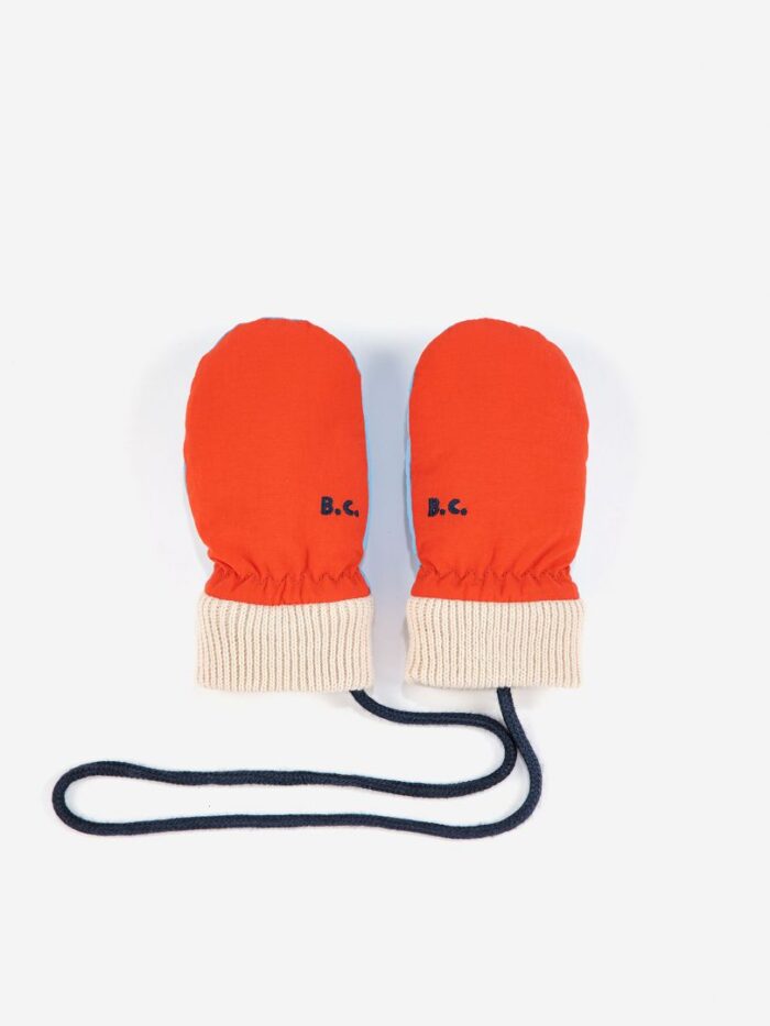 BABY COLOR BLOCK PADDED GLOVES - Image 1