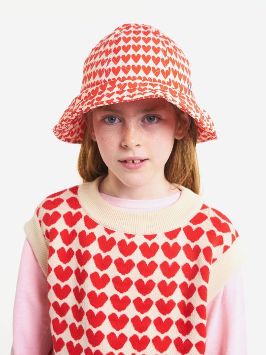 HEARTS ALL OVER QUILTED HAT