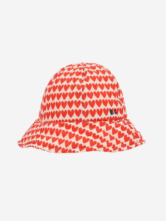 HEARTS ALL OVER QUILTED HAT