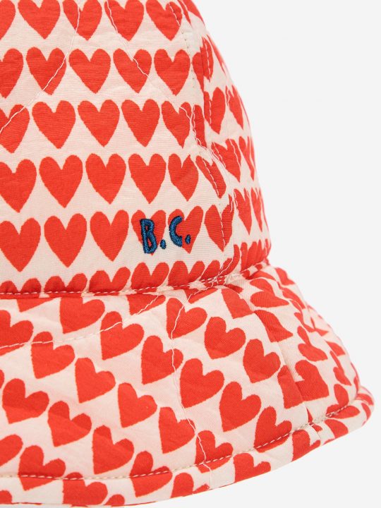 HEARTS ALL OVER QUILTED HAT