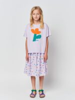 MULTICOLOR STARS ALL OVER WOVEN MIDI SKIRT - Image 4